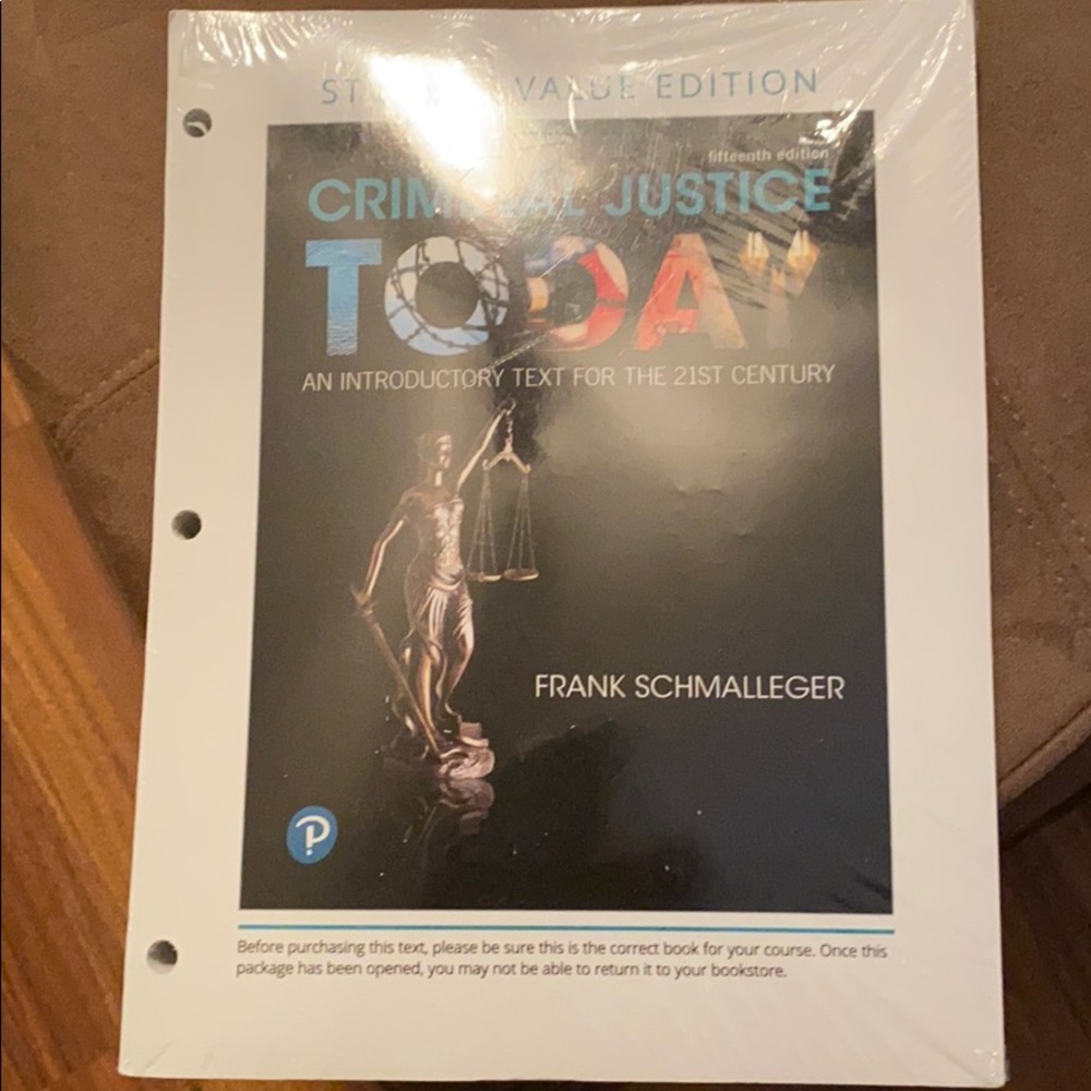 Criminal justice textbook